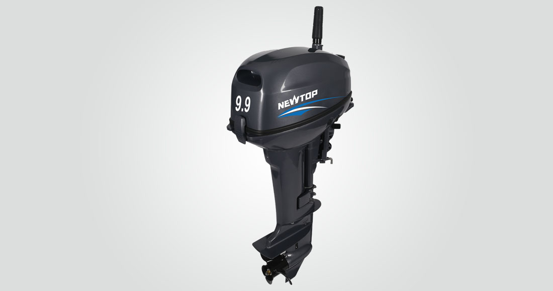CE Approved 2 Stroke 9.9hp Outboard Engine for Sale Rear Control